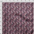 thumbnail image 3 of oneOone Viscose Chiffon Pink Fabric Insect|Leaves & Lotus Floral Craft Projects Decor Fabric Printed By The Yard 42 Inch Wide, 3 of 4