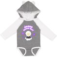 thumbnail image 3 of Inktastic Jesus Loves Me Cute Lamb and Flowers Boys or Girls Long Sleeve Baby Bodysuit, 3 of 5