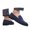 Dark Blue, variant on Men's Oktoberfest Leather Shoes, Two Tone Patchwork Brogue Oxfords Shoes for Men, October Festival Low Top Leather Dress Shoes, Fashion Classic Round-Toe Lace Up Formal Shoes(Black1/9)