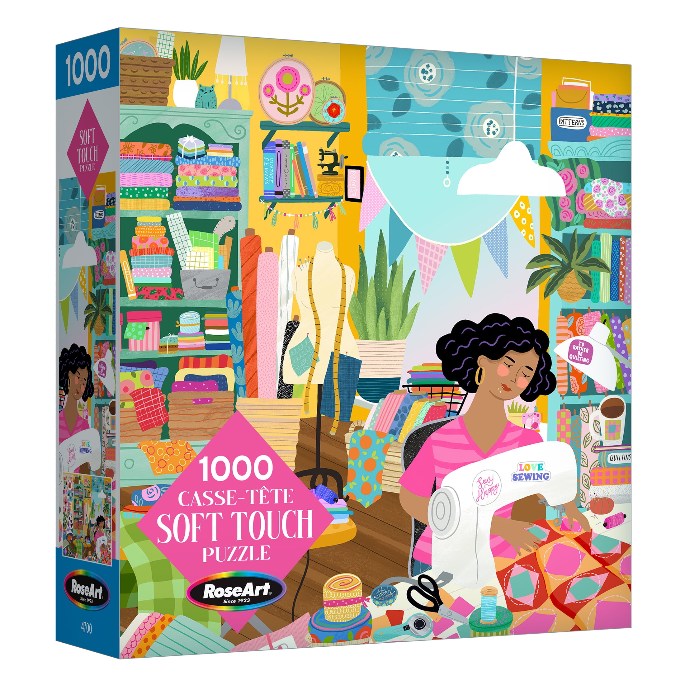 RoseArt - Soft Touch 1000-Piece - Sewing Room- Adult Interlocking Puzzle