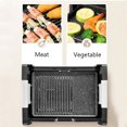 Electric Smokeless Indoor Griddle with Adjustable Lid Grill, 2in1
