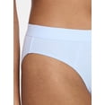 thumbnail image 3 of No Boundaries Cotton Ribbed Hi-Cut Brief Panty, Women's XS-XXXL, 3 of 4