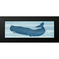 thumbnail image 2 of DeRice, Julie 14x7 Black Modern Framed Museum Art Print Titled - Blue Whale II, 2 of 5