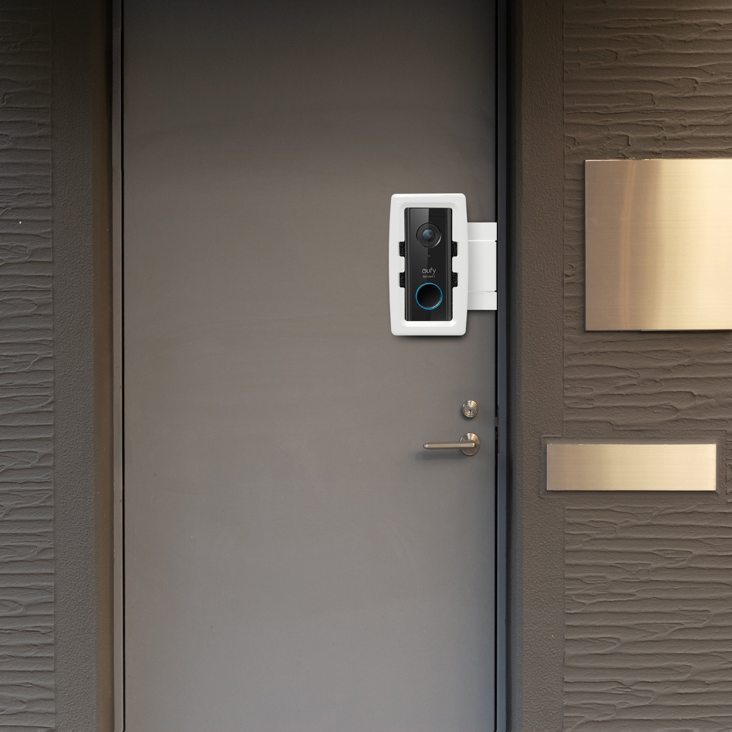 DoorbellBoa Anti-Theft Video Doorbell Door Mount, No Tools or Installation, Mounts Securely In Seconds, Black