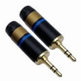 thumbnail image 2 of Audio Gold Banana Plug Speaker Connectors 3.5mm Plugs Gold Plated Musical Speaker Cable Wire Adapter, 2 of 10