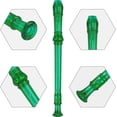 thumbnail image 5 of Flûte à Bec Soprano Flûte Descendante Flûte à Bec 8 Trous ABS Clarinette Style Allemand Flûte Tonalité Do avec Tableau de Doigtage Instructions Transparent Lot de 3 (Vert Rouge Jaune), 5 of 5