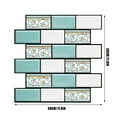 thumbnail image 3 of 4Pcs 3D Peel and Stick Wall Tiles, 3D Crystal Tile Stickers Waterproof Self Adhesive Wallpaper, DIY Removable Backsplash for Kitchen Bathroom Wall Decor, 12x12 Inches, 3 of 8