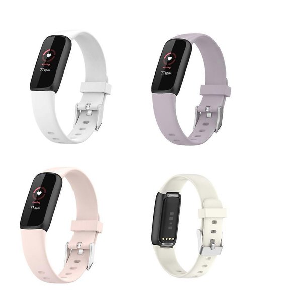 Fitbit Luxe Straps - 4 Pack of Soft Silicone Bands