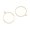 Gold, variant on 20mm Rhodium Ear Wire Beading Hoops - Nickel-Free Brass Earring Hoops for DIY Jewelry, Beaded & Dangle Earrings, 12 Pack