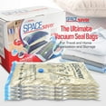 thumbnail image 2 of Spacesaver Vacuum Storage Bags - 80% More Storage! Hand-Pump & Turbo-Valve, Double-Zip Seal (10 Pack), 2 of 7