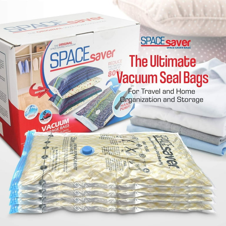 Spacesaver Premium *Variety* Vacuum Storage Bags (3 x Small, 4 x Medium, 4  x Large, 4 x Jumbo), 80% More Storage Than Leading Brands, Free Hand Pump  for Travel! (Variety 15 Pack) 