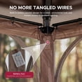 thumbnail image 2 of Sunjoy Netting for 10ft. x 12ft. Hardtop Gazebo with White LED lights (Battery operated, not included), 2 of 8