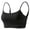 (Style 164)Black, variant on EaskTriop Women's Plus Size Bra, Sports Bras for Women, Wireless Padded Yoga Crop Tank Top Workout Bralette with Built In Bra Seamless