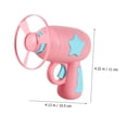 thumbnail image 2 of Outdoor Flying Saucer Toy for Cats and Dogs, Pink Gun with Light-Up Flying Disc, Interactive Fetch and Play, Ideal for Parties and Christmas Gifts-Pink, 2 of 3