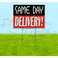 thumbnail image 1 of Same Day Delivery (18" x 24") Yard Sign, Includes Metal Step Stake, 1 of 6