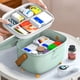 thumbnail image 5 of Kearding Caja de almacenamiento de medicina con mango cómodo y construcción fuerte, organizador de caja médica, caja de primeros auxilios Almacenamiento y organización del hogar Verde abeto claro, 5 of 6