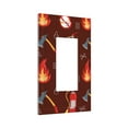 thumbnail image 2 of Kll Fire Extinguisher Wall Plate,Gloss Finish,Standard Size 1 - 5" X 3", Polycarbonate Thermoplastic,Electric Receptacle Plug Covers, 2 of 8