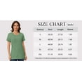 thumbnail image 3 of TEMOFON Tops for Women Short Sleeve Shirts Round Neck Tops Casual Short Sleeve for Women Tunic Tops Trendy Loose Ladies Shirts Blouses, 3 of 6