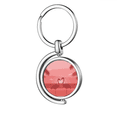 thumbnail image 1 of Flango couple Red Dusk Art Deco Fashion Rotating Keychain Metal Keyring Holder, 1 of 2