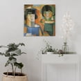 thumbnail image 4 of Diego Rivera《Two Gentlemen from Japan》Wall Art Prints Poster Wall Art Poster Scroll Canvas Painting Picture Living Room Decor Home 28x28inch(70x70cm), 4 of 5