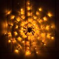 thumbnail image 5 of Lapalife Halloween Lights Spider Web Net Light LED Halloween Wall Light Battery Operated with Remote Waterproof for Party Yard Bar Home Halloween Decoration, 5 of 9
