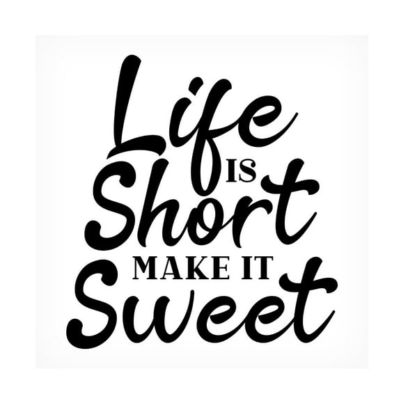 Canvas Wall Art - Jean Plout 'Good Vibes Typography C' Wall Art for Living Room, Bedroom, or Office Décor by Trademark Fine Art - 14 x 14 Inches