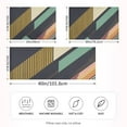 thumbnail image 2 of Yayeee Pillowcase King Size Set of 2 Satin Wrinkle Resistant Pillow Case, Green Geometric, 2 of 7