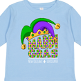 thumbnail image 4 of Inktastic Mardi Gras New Orleans Louisiana Jester Hat Boys or Girls Long Sleeve Toddler T-Shirt, 4 of 5