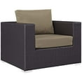 thumbnail image 4 of Modway Convene 3 Piece Set Outdoor Patio with Fire Pit in Espresso Mocha, 4 of 8
