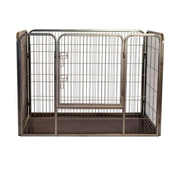 Heavy Duty Rectangle Tube Pen Dog Cat Pet Training Kennel Crate, 28