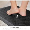 thumbnail image 6 of Homieway Kitchen Mat for Floor, Anti Fatigue Memory Foam Rug, Waterproof PVC Padded Comfort Mat for Kitchen Sink, Laundry Room, Office, 17"x59", Black, 6 of 6