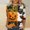 GNL5, variant on RKSTN 3/4 Length Sleeve Womens Tops Halloween Print Oversize Crew Neck T-Shirt Top Ladies Casual Halloween Graphic Round Neck Loose Fits Plus Size Three Quarter Sleeve Shirt Fall Winter Base Layers