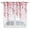 Pink, variant on Navy Blue Ombre Botanical Kitchen Window Curtains, Swag Curtains Valance for Bedroom Living Room Bathroom, Watercolor Pastoral Leaf Rod Pocket Window Treatment Curtain Block Drapes 2 Panels 28"x36"