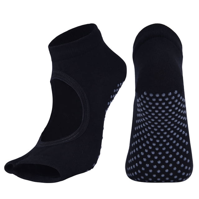 Coofit Yoga Socks Creative Non-slip Toeless Pilates Socks Grip Socks Workout Socks