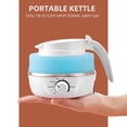 thumbnail image 2 of Foldable Kettle 0.6L Travel Silicone Stainless Steel Base Camping Kettle, 2 of 8