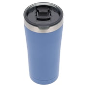 Ozark Trail 22 oz Stainless Steel Vacuum Insulated Tumbler with Leak-Proof Magnetic Slider Lid, Keeps Cold 12H, Travel Coffee Cup with Cup Holder Friendly Design, Blue Indigo