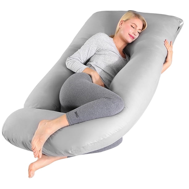 Almohada Embarazo - Almohada para Embarazada Cómodos y Transpirables Almohada de Embarazo con Relleno de Algodón Almohada Corporal para Embarazadas Regalo para Maternidad Mujeres Embarazadas