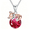 07-Jul-Ruby, variant on July Ruby Birthstone Fox Pendant Necklace for Women, 925 Sterling Silver Red Birthday Jewelry Gifts