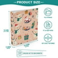 thumbnail image 3 of FORMRS 3 Ring Binder with Pockets 1.5" D-Rings Clip Board 200 Sheets Capacity, Beige Christmas Snowman, 3 of 8