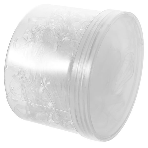 WORGEOUS 300 Pcs Mini Clear Soft Rubber Bands Elastic Hair Ties for Kids Toddler Braids Ponytail Holders Baby Girls Infants