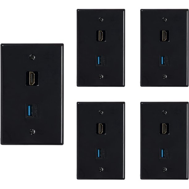 Buyer’s Point 2 Port Keystone, 1 Port HDMI and 1 Port USB 3.0 Wall