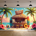 thumbnail image 6 of Tropical Design Beach Party Bar Banner Surfboard for Summer Celebration Outdoor Event Beachfront Gathering, 6 of 9