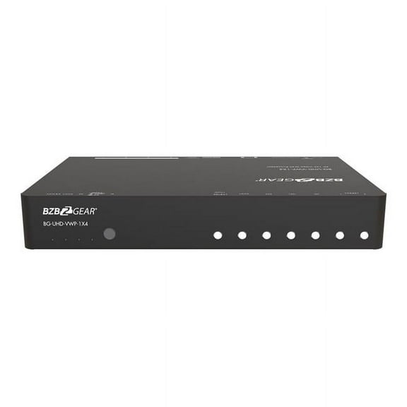 4-Port 4K 60Hz Video Wall Processor with Scaler Audio 1x3, 1x4, 2x2 & 4x1 Layout