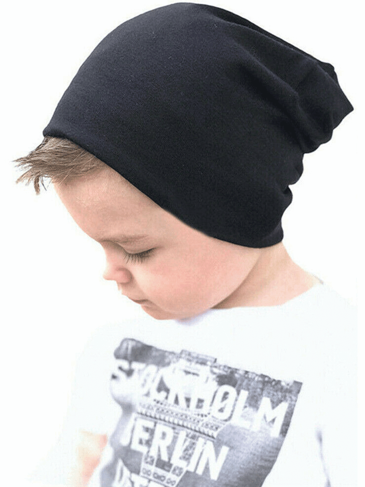 Toddler Infant Cute Kids Baby Boy Girl Turban Cotton Beanie Hat Winter Warm Cap 
