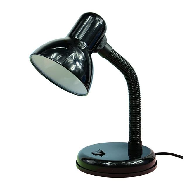 BeesClover Bedside Table Lamp With Metal Shade, Button Switch Led Bedside Nightstand Lamp, Modern Table Lamp For Bedroom, Coffee Table, Office, Bookcase, College Dorm