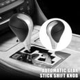 thumbnail image 2 of Unique Bargains Automatic Gear Stick Shift Knob for Lexus ES350 2007-2015 Black Faux Leather Silver Tone, 2 of 7