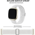thumbnail image 2 of REQO 10 Pack for Fitbit Versa 3 Bands/Fitbit Versa 4 Band/Fitbit Sense Bands for Men Women, Adjustable Stretchy Solo Loop Elastic Nylon Sport Strap for SmartWatch Replacement, 2 of 9