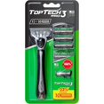 thumbnail image 1 of shiyou-PRO 3 Razors for Men - Manual Shaving Razor & Replaceable Cartridges - 10 Count Pack (Handle + 9 Refills) - 3-Blades Technology - Soft Shave & Sharp Blades - Cost-effective Refill, 1 of 4