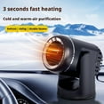 thumbnail image 3 of 12V/24V Car Heater Defroster Black Portable Heater For Windshield Demisting Electronic Warming Auto And Interior Accessories, 3 of 8