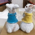 thumbnail image 3 of 2 Piezas de Decoraciones de Conejitos de Pascua, Figuras de Conejitos de Resina, DecoracióN Conejitos , Estatuas Conejos Pareja Hechas una Mano para DecoracióN del Hogar, 3 of 6
